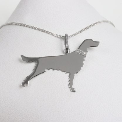 Silver necklace “Setter”
