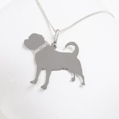 Silver necklace “Bordeauxdog”