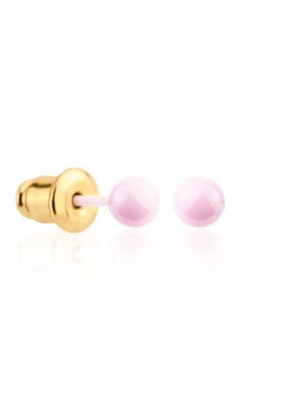Ceramic earrings “Pink dots “