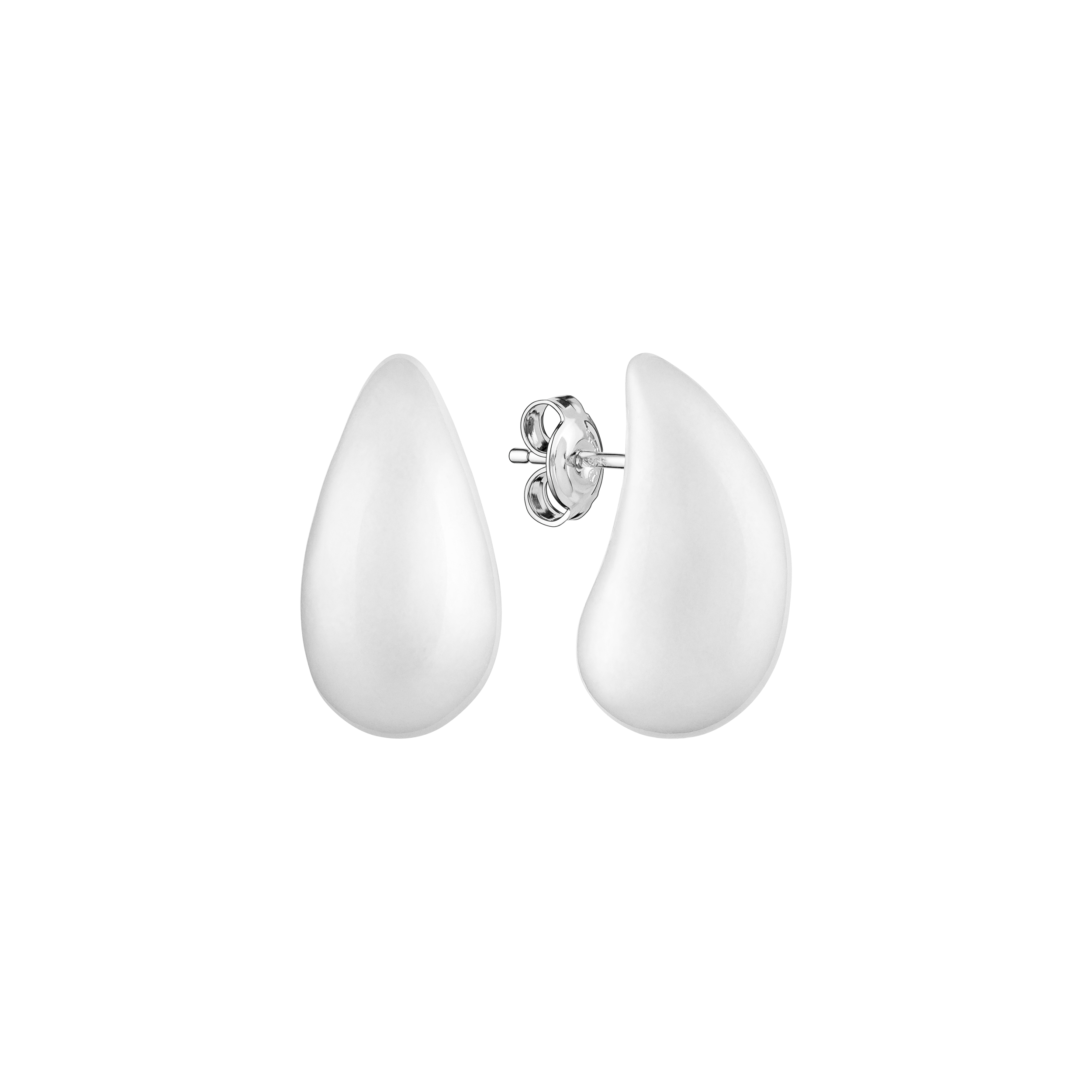 Earrings with agate